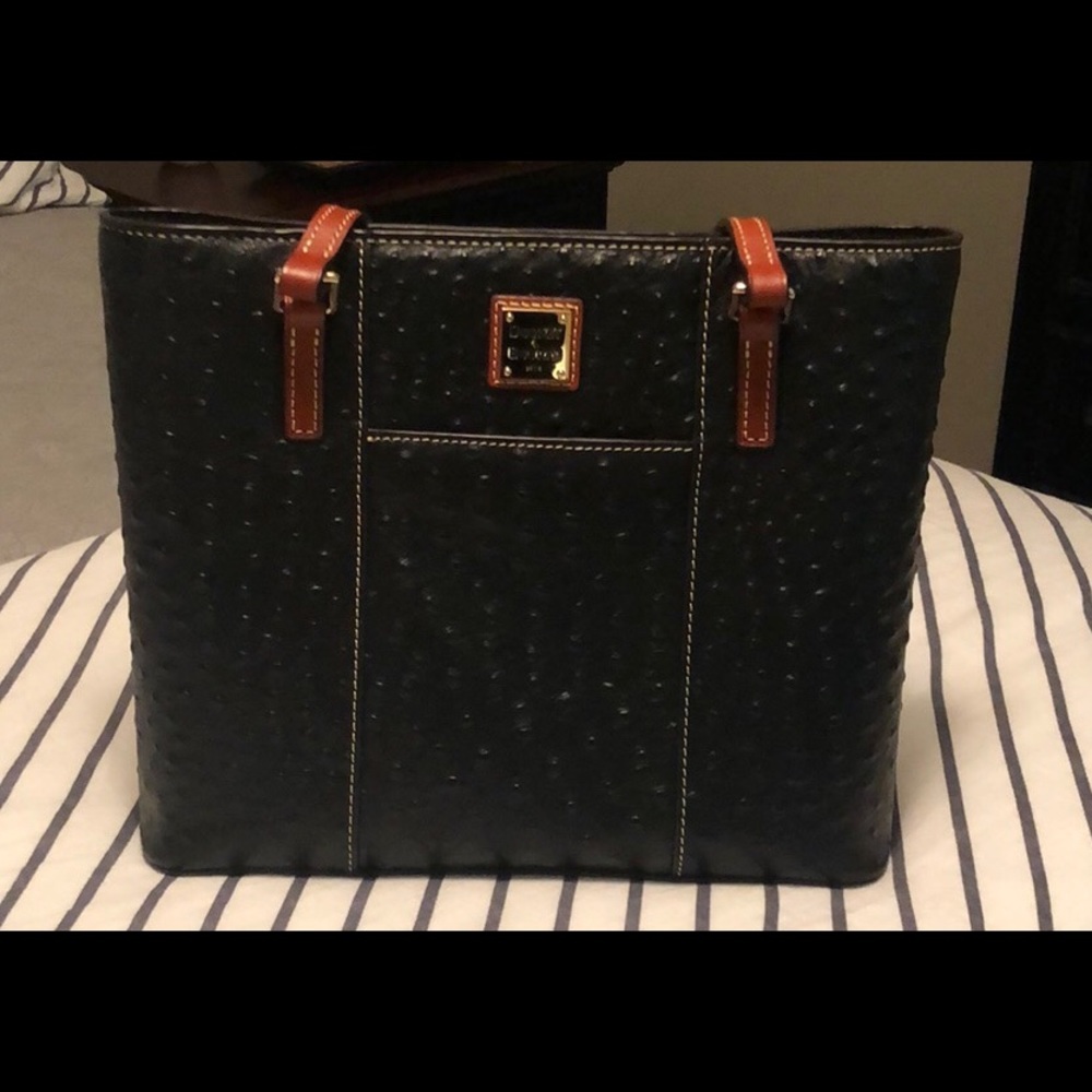 Dooney & Bourke Black Ostrich Purse